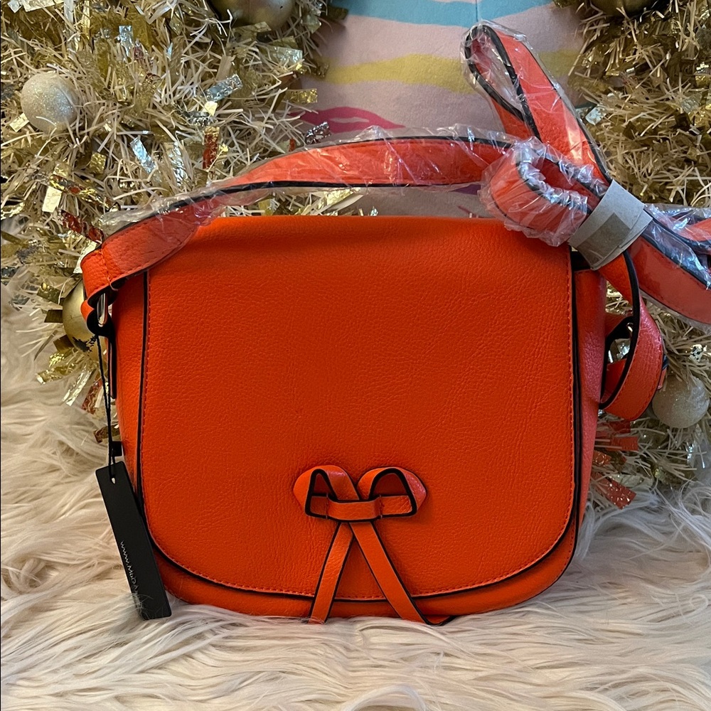 Womens orange crossbody bag NWT